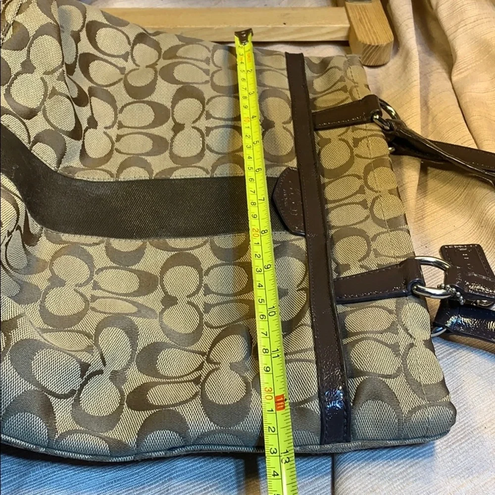 Coach iconic logo canvas/leather everyday tote